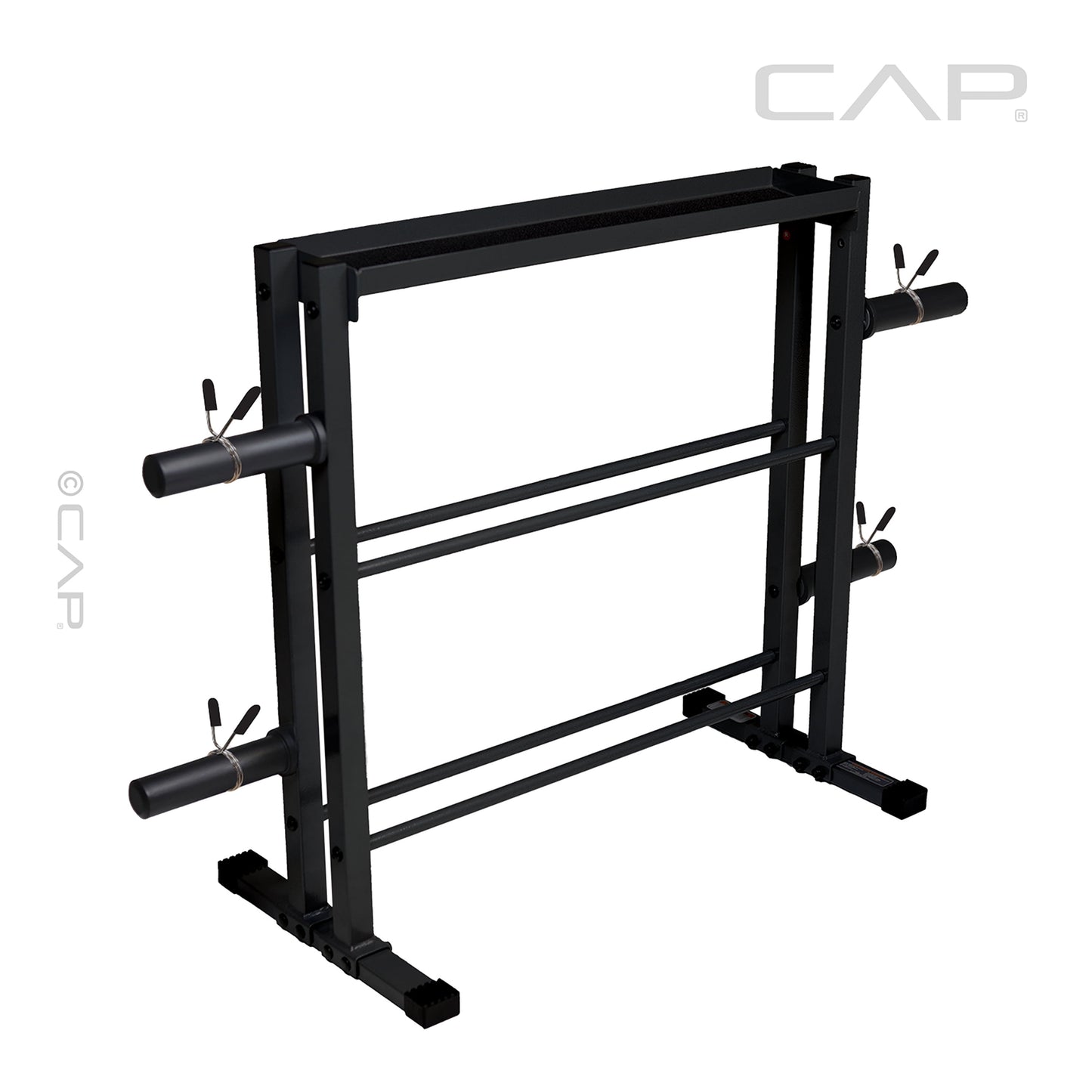 3-Tier Storage Rack for Kettlebells, Dumbbells & Olympic Weight Plates