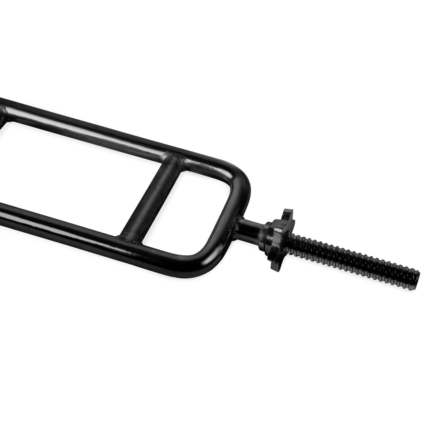 Barbell Standard 1 In. Threaded Tricep Weight Bar with Collars, 34 In., Black