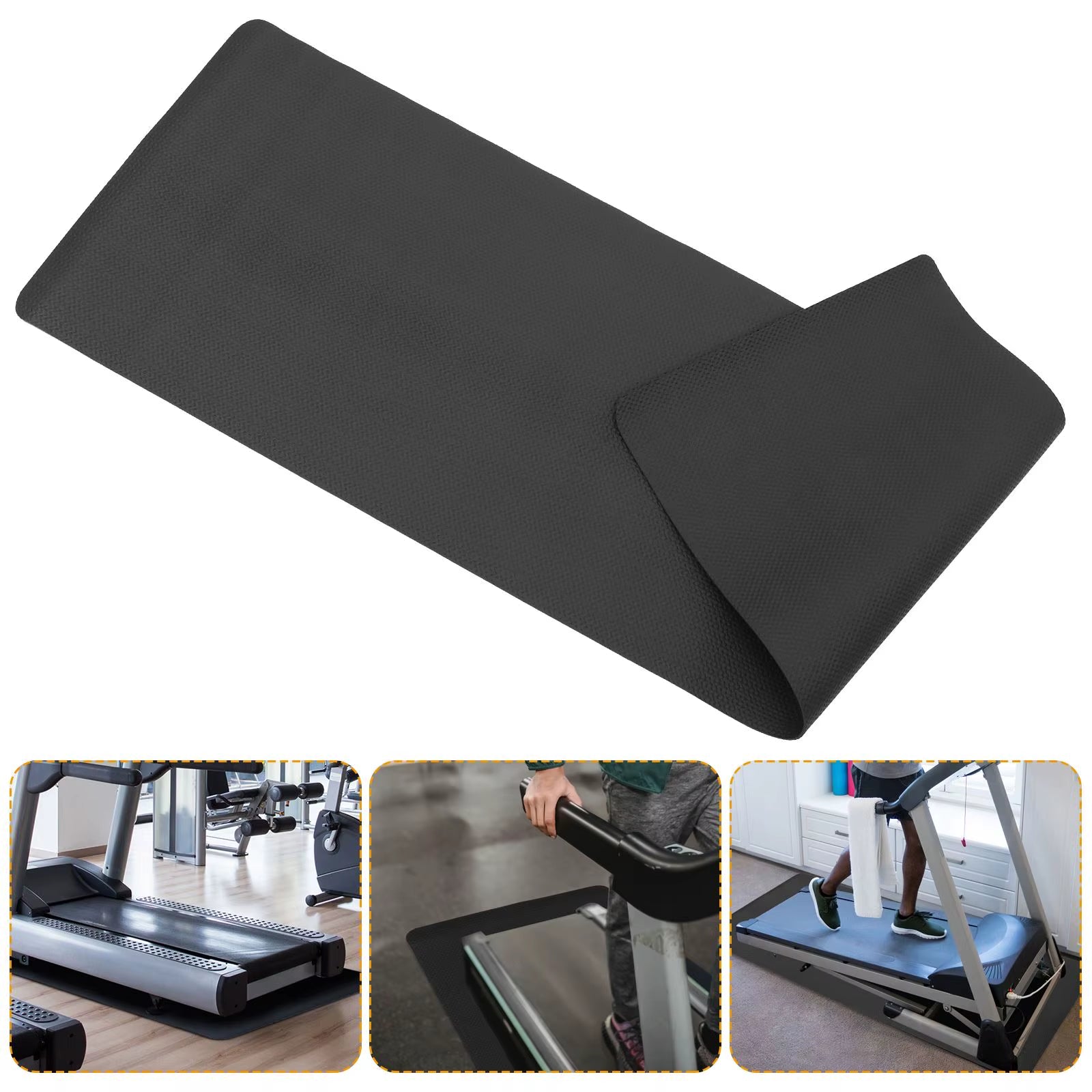 Exercise Mat Sports Equipment Cushion Sound Insulation Pad Rubber Treadmill Pad Fitness Spinning Bike Shock Absorption Pad
