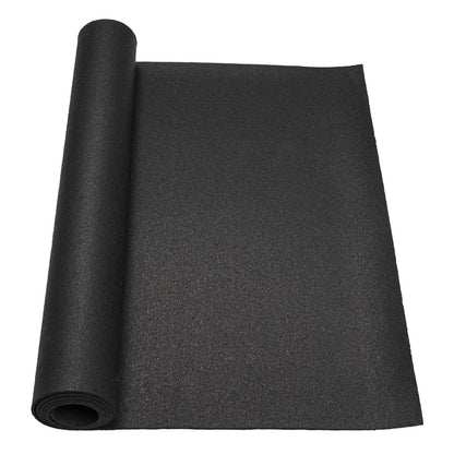 Black Rubber Utility Mat 36"X48" (0.24-Inch Thickness 12 Sq Ft) for Home, Garage, Gym Floor