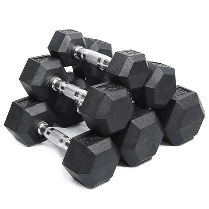 High Quality Hexagonal Rubber Coated 5Lb/2.5Kg Increasing Gym Fitness Equipment Dumbells Hex Dumbbell Set