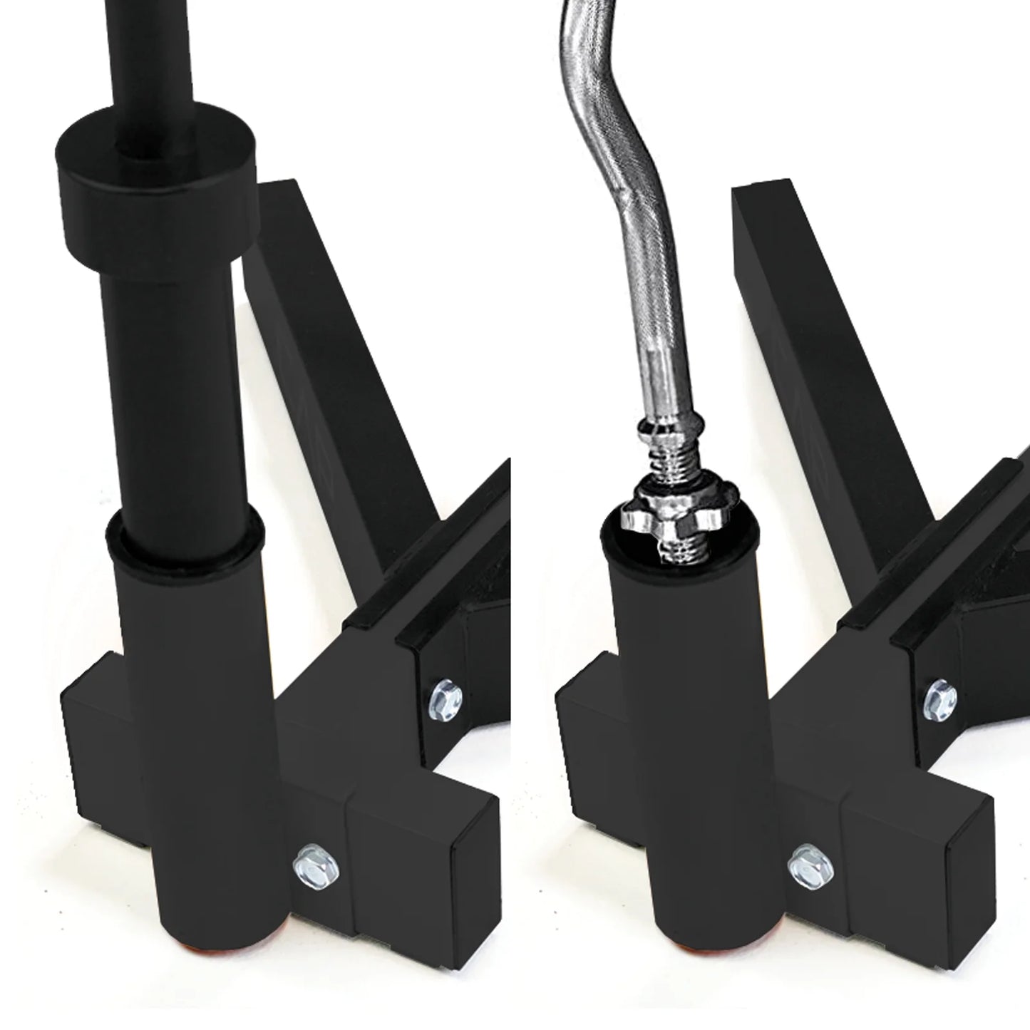 Hybrid Olympic and Standard Weight Plate Storage Rack