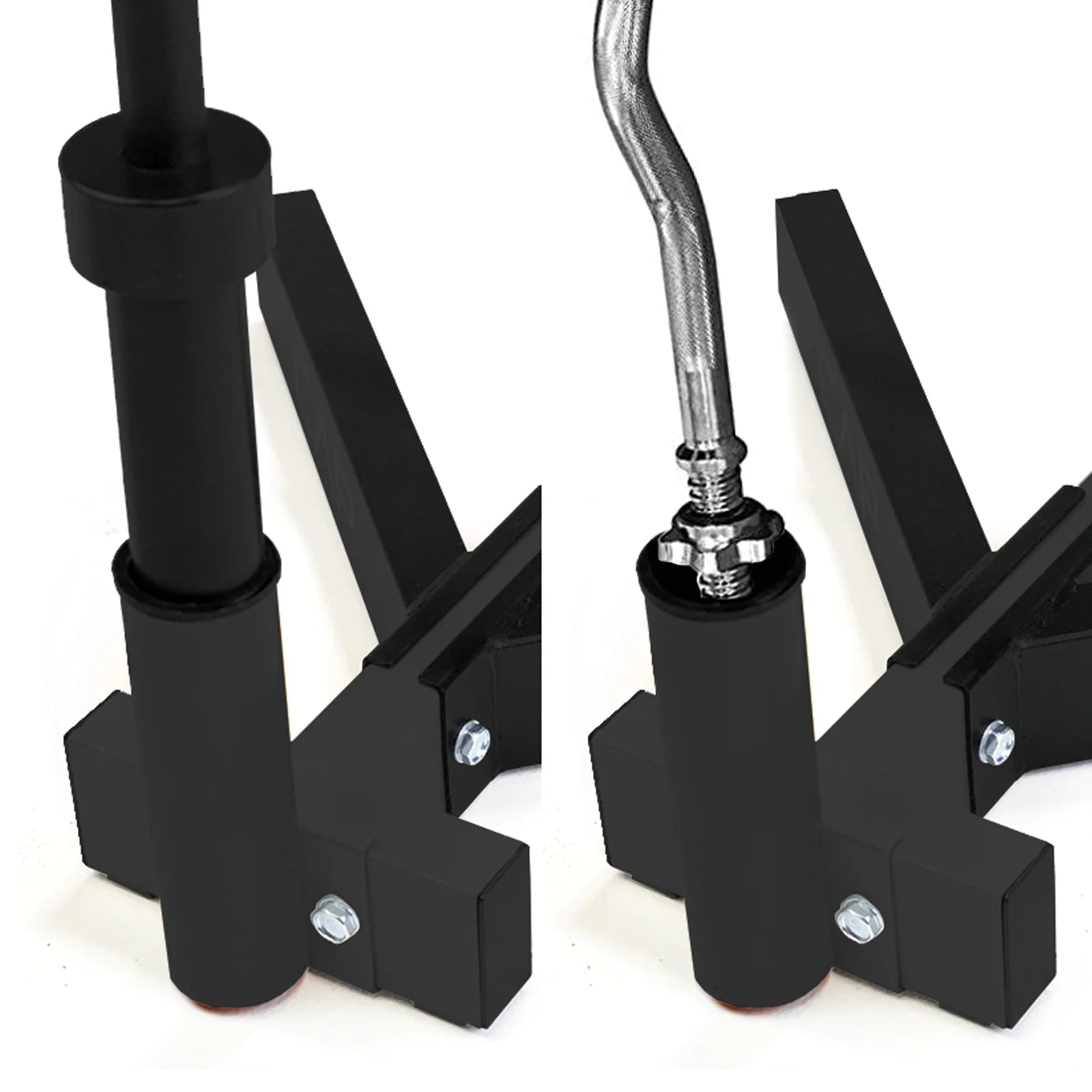 Hybrid Olympic and Standard Weight Plate Storage Rack