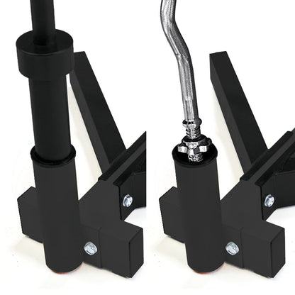 Hybrid Olympic and Standard Weight Plate Storage Rack