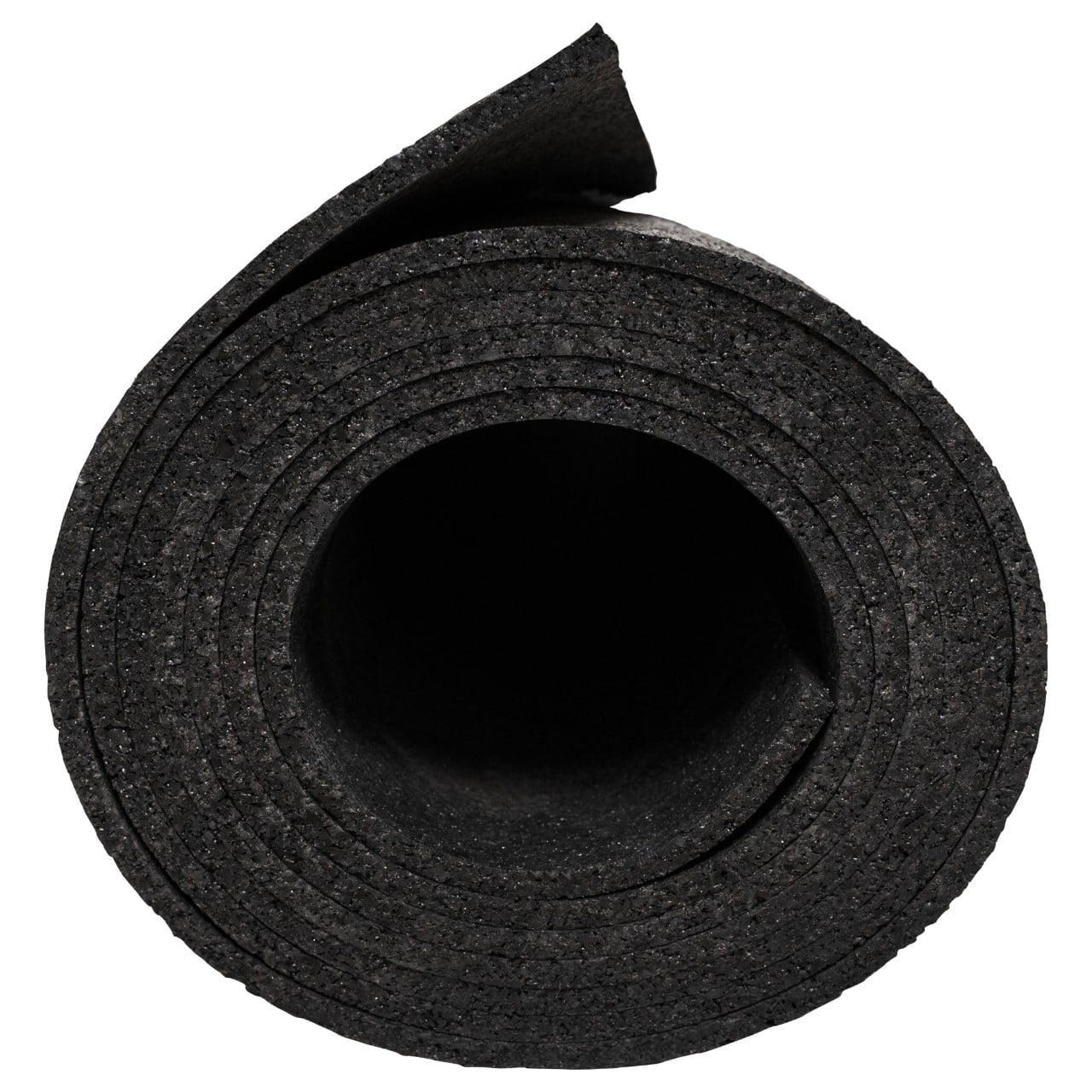 Black Rubber Utility Mat 36"X48" (0.24-Inch Thickness 12 Sq Ft) for Home, Garage, Gym Floor