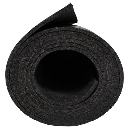Black Rubber Utility Mat 36"X48" (0.24-Inch Thickness 12 Sq Ft) for Home, Garage, Gym Floor