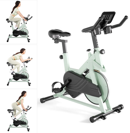Indoor Exercise Bike with Adjustable Resistance, for Home & Office. Ideal for Cardio, Supports up to 300 Lbs