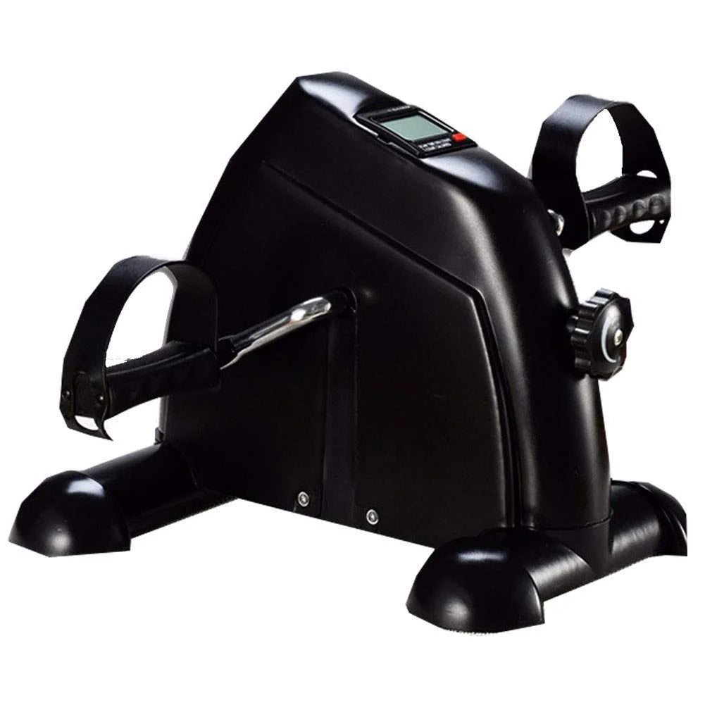 Mini Exercise Bike, under Desk Bike Pedal Exerciser, Portable Foot Cycle Arm & Leg Peddler Machine with LCD Screen Displays