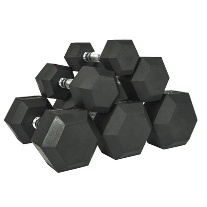 High Quality Hexagonal Rubber Coated 5Lb/2.5Kg Increasing Gym Fitness Equipment Dumbells Hex Dumbbell Set