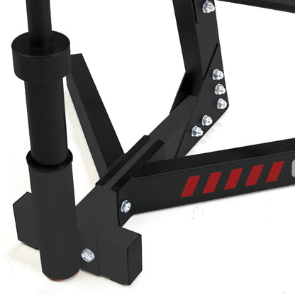 Hybrid Olympic and Standard Weight Plate Storage Rack