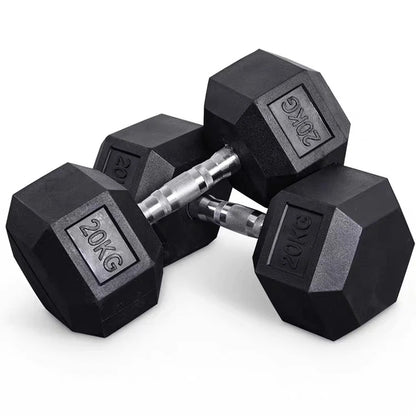 High Quality Hexagonal Rubber Coated 5Lb/2.5Kg Increasing Gym Fitness Equipment Dumbells Hex Dumbbell Set