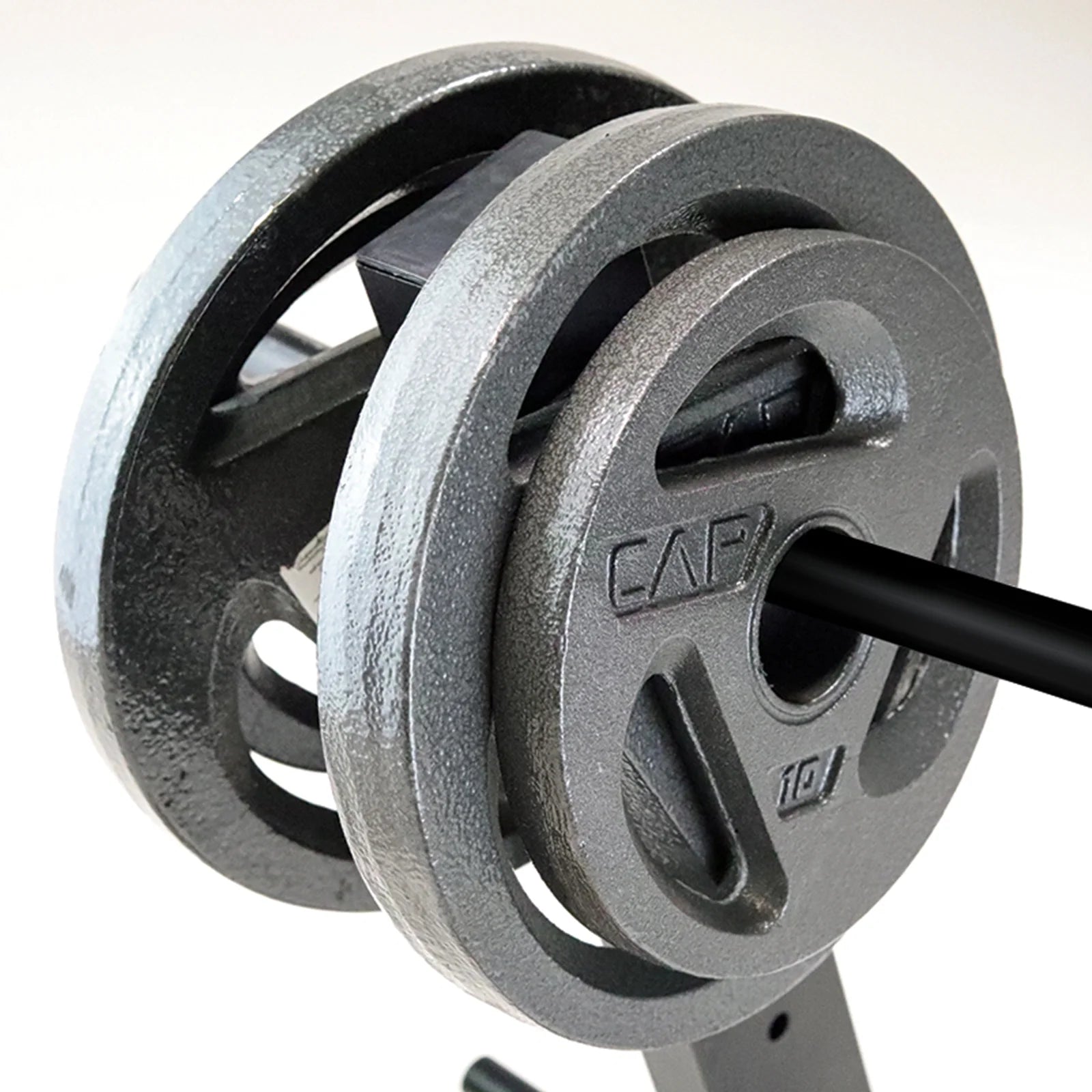 Hybrid Olympic and Standard Weight Plate Storage Rack