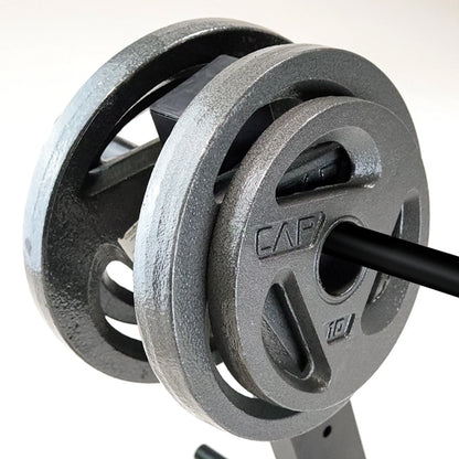 Hybrid Olympic and Standard Weight Plate Storage Rack