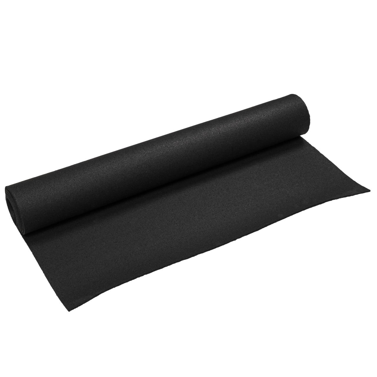 Black Rubber Utility Mat 36"X48" (0.24-Inch Thickness 12 Sq Ft) for Home, Garage, Gym Floor