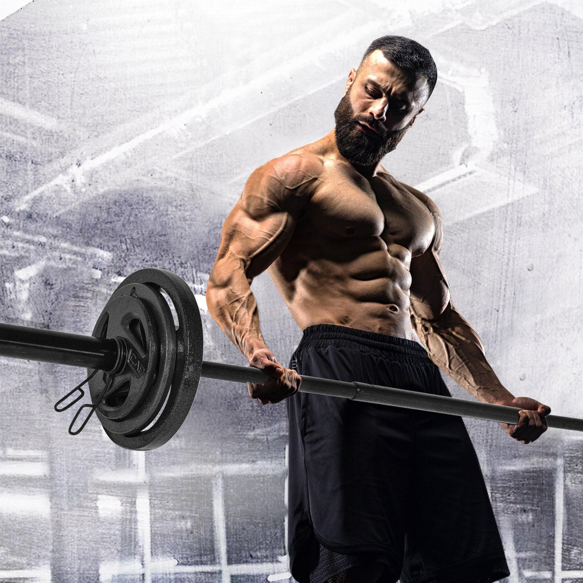 Barbell Olympic Weight Set, 110 Lbs.