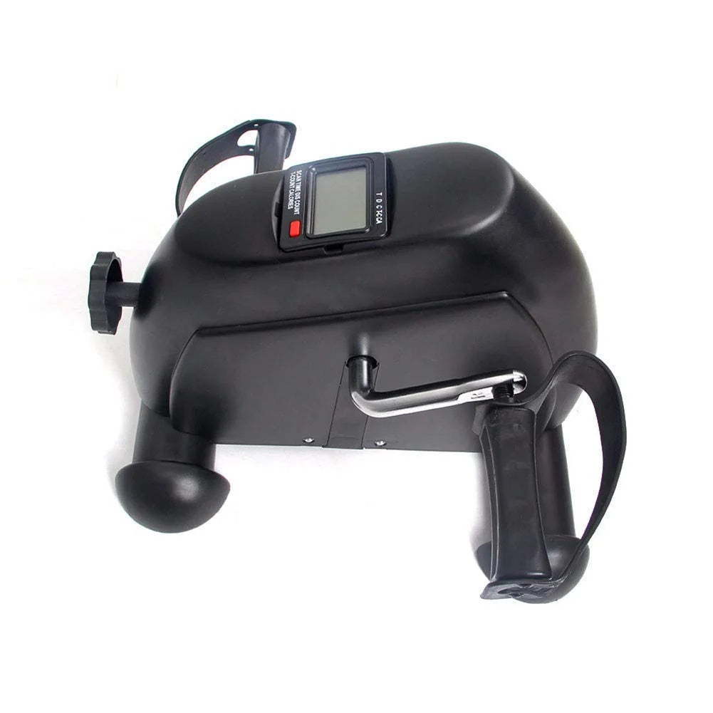 Mini Exercise Bike, under Desk Bike Pedal Exerciser, Portable Foot Cycle Arm & Leg Peddler Machine with LCD Screen Displays