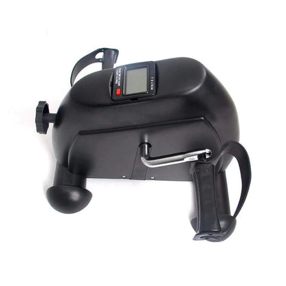 Mini Exercise Bike, under Desk Bike Pedal Exerciser, Portable Foot Cycle Arm & Leg Peddler Machine with LCD Screen Displays