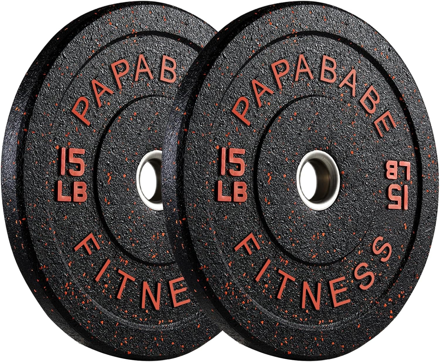 Weight Plates, 2-Inch Weights Plates Set, Floor Protective Rubber Weight Plates, 10-600Lbs Bumper Plates for Barbell Strength Training & Weightlifting (Single/Pair/Full Set)